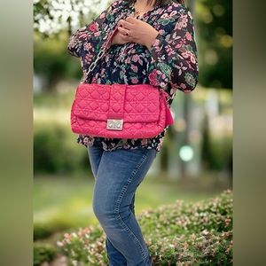 CHRISTIAN DIOR Cannage Leather Chain Shoulder Bag Large / Price is firm